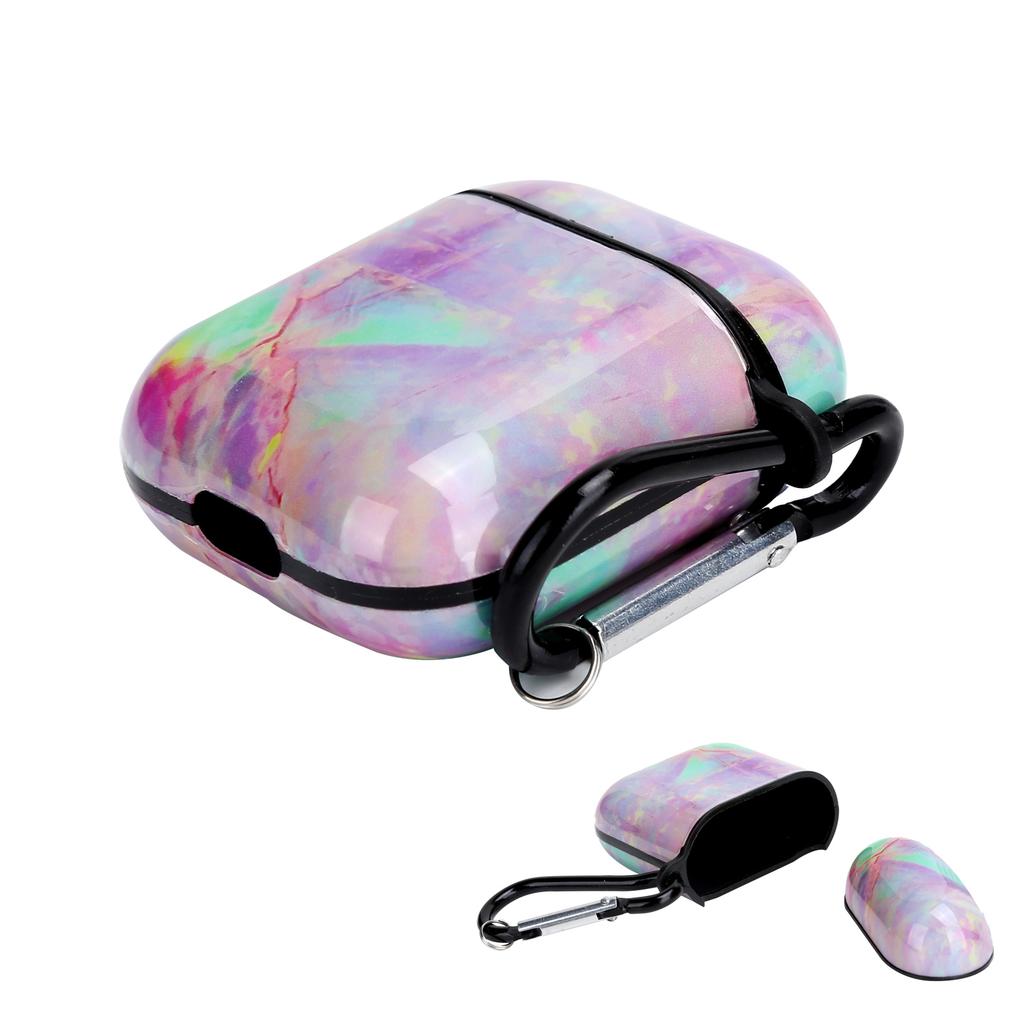ABS Earphone Cover Case Sleeve Protector with Hanging Buckle for IOS Earbuds 1 2