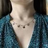 Серебряное колье с без камней, вес изделия 4,91 гр (2183983)