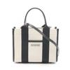 Used HARDWARE XS Hardware 2WAY Tote Bag 693662 Canvas Leather Beige Black Used Women