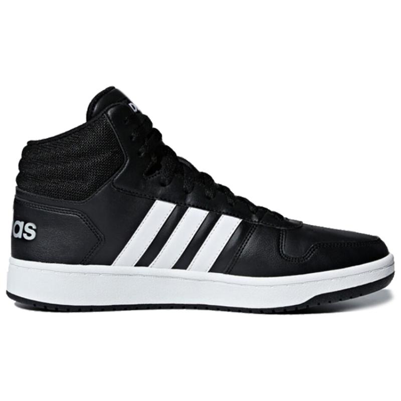 Adidas Hoops 2.0 Mid 'Black White' Sneakers BB7207