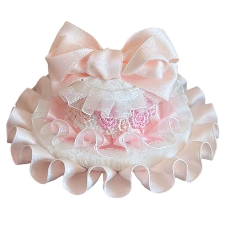 

Lightweight Headpiece Comfortable Anime Style Bows Head Accessory Perfect for Long Event Dance Parties Daily Wear розовый