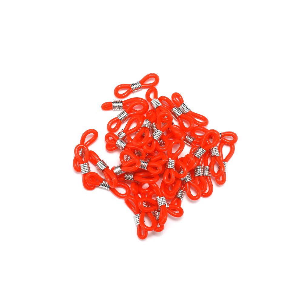 DIY Eyeglass & Mask Chain: Anti-loss Figure 8 Candy Color Rubber Link