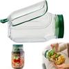 Salad Jar,Mason Jar Salad Container With Side Opening, Dressing Bowl, Sauce Compartments, Microwave-Safe, Freezer And Dishwasher