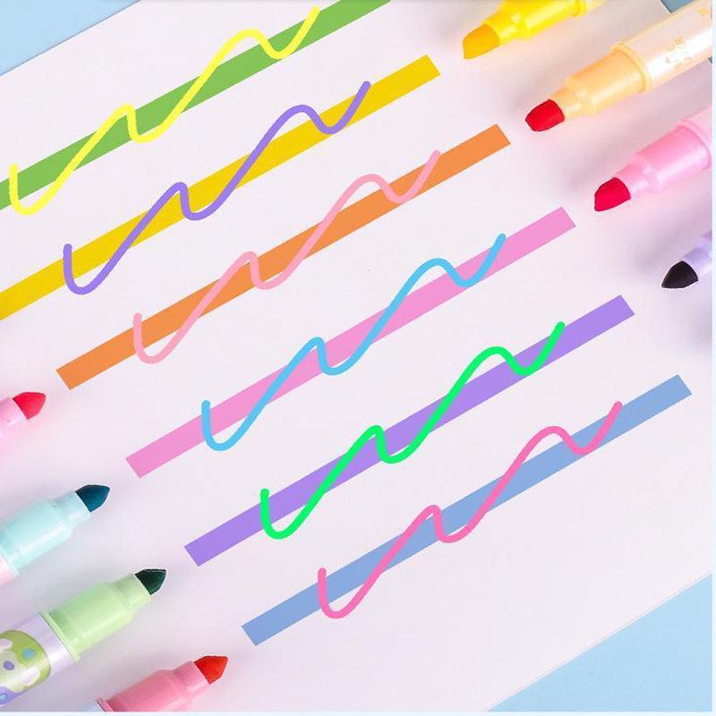 

Double-Ended Highlighter Pen - Layered Colors, Large Capacity, Ideal for Students & Journaling