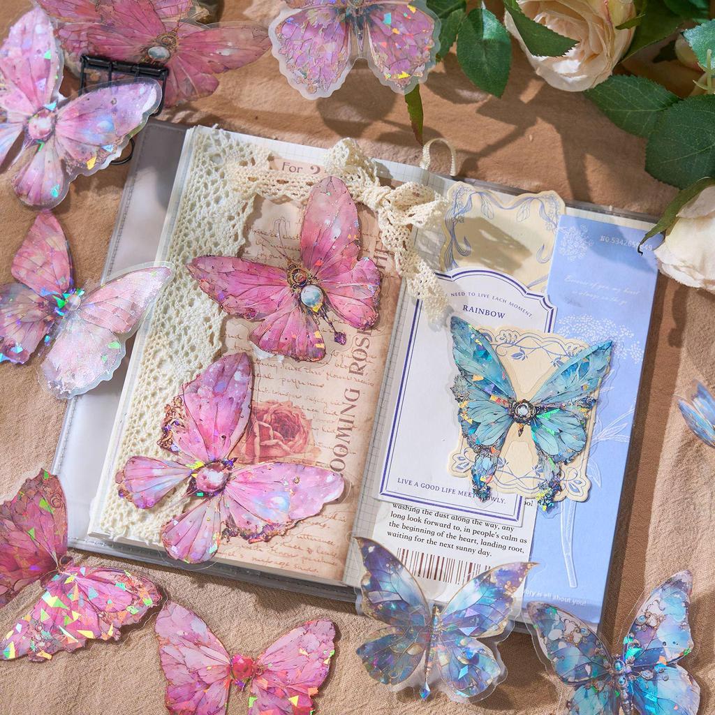 Zaomo Dream Redemption Series: PET Butterfly Theme DIY Journal Sticker Pack