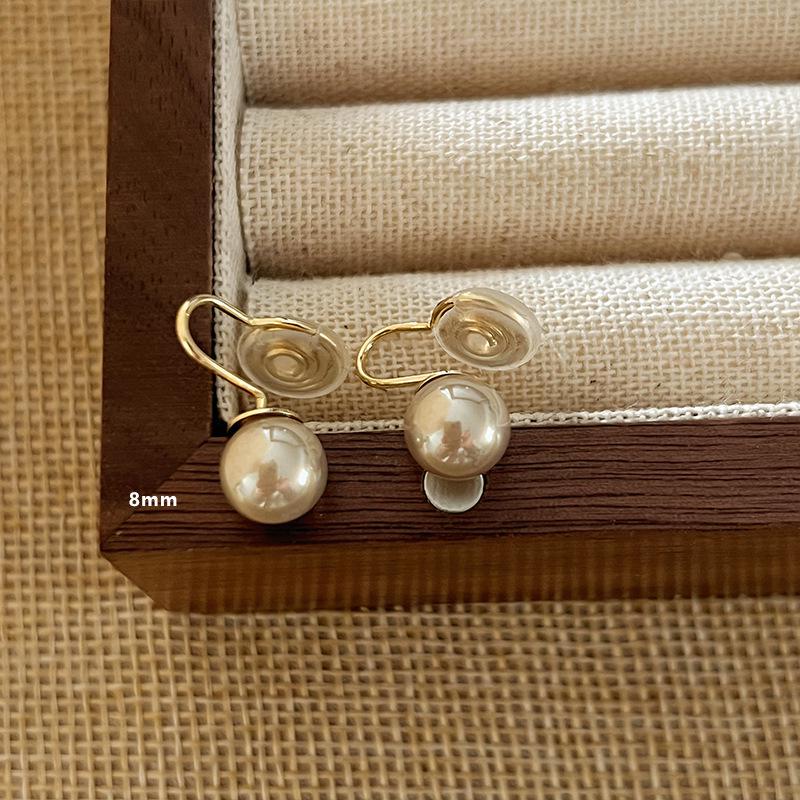 

Трендовые клипсы-пусеты с жемчугом для женщин: Не требует прокола, Французский стиль, Элегантный и Роскошный