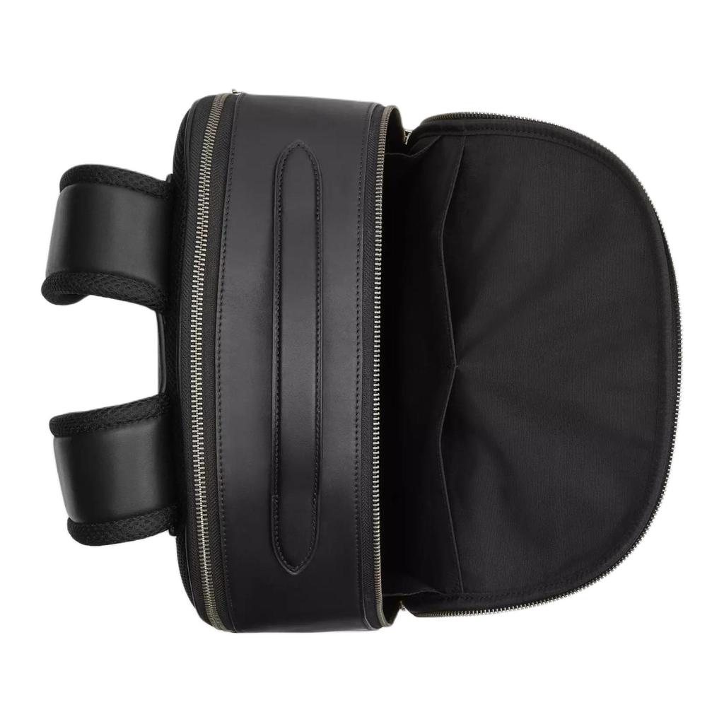 Coach Ethan 32 Silberfarbene Beschläge Beschichtetes Canvas Rucksack Großer Herrenrucksack Anthrazit Schwarz CY832-QBMI5