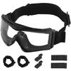 Tactical Goggles with UV Protection Anti-Glare Lens, High Impact Resistant Protective Goggles Fit ARC Rail Helmet for Airsoft
