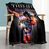 Michael Jackson 81 Customize Your Name Blanket Throw Personalized Blanket Warmthful Decor Throw For Nap Office Chair Picnics Seaside