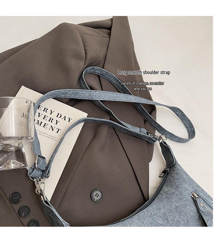 2025 Spring/Summer New Large-Capacity Women's Suede Shoulder and Crossbody Tote