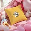 anime Yellow Printed Pillow Case Soft Plush Fabric DoubleSided Printed Cushion Cover Warm Winter Sofa Pillow Case