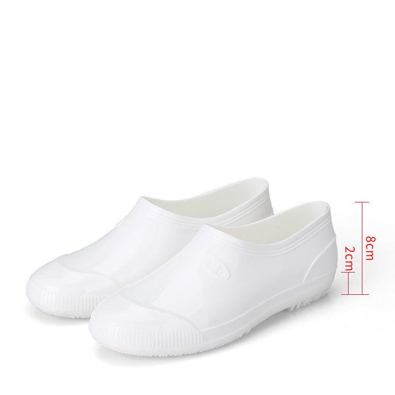 Low-tube Rain Boots Men's Low-cut Non-slip Thickened Tendon-soled Water Shoes Men's Labor Insurance Rain Boots Food Boots