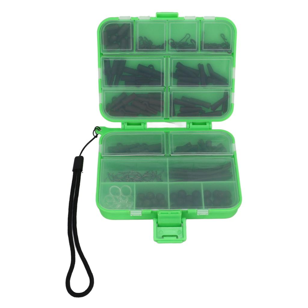 173Pcs Fishing Tools Set European Style Carp Fishing Tackle Accessories Set with Fish Hook Connection Ring for