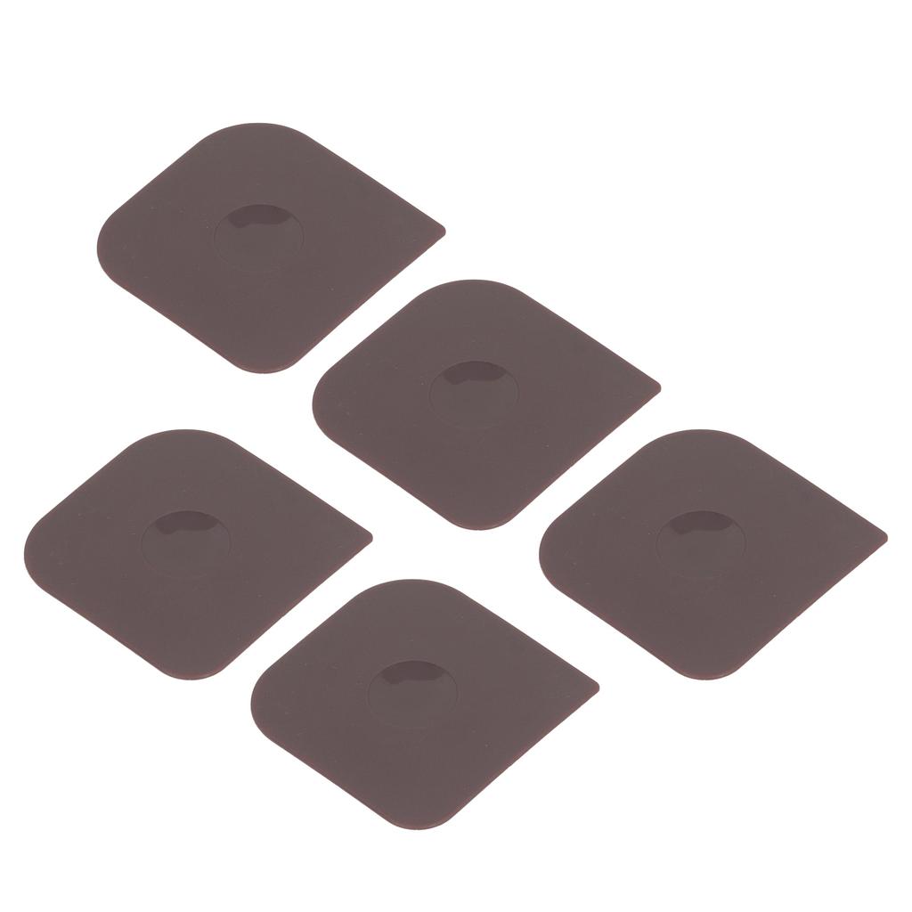 5 Pack Pan Scrapers Dish Scraper Tool Cast Iron Cleaner Scraper Non Scratch Pot Scraper for Cleaning Grease Dough Making