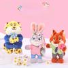 Zootropolis Judy Nick Fox Plush Keychain Cute Backpack Charm For Girls