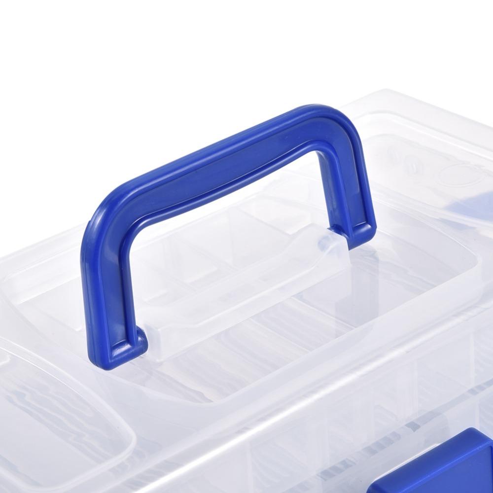 3 Layers Fishing Tackle Storage Box ABS PP Fishing Accessory Box  Outdoor Fishing