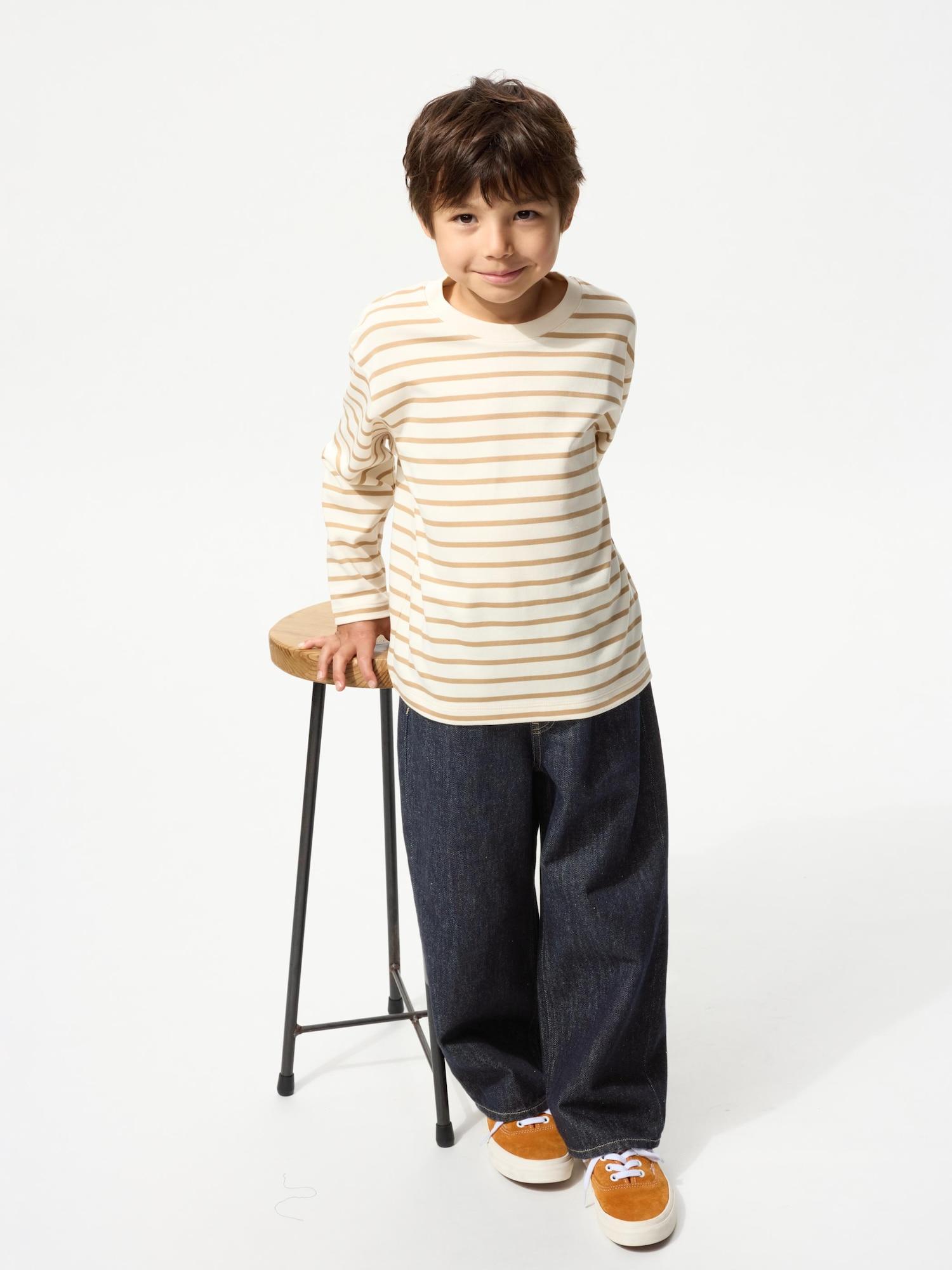 

Uniqlo Японські широкі прямі джинси 68 BLUE/110