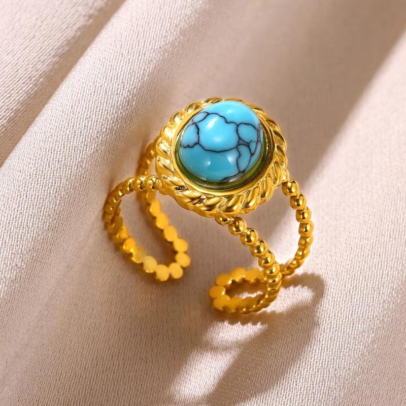 

Hot-selling colored treasure zircon ring women s niche jewelry design light luxury high-end exquisite fashion personalized ring Opening adjustable
