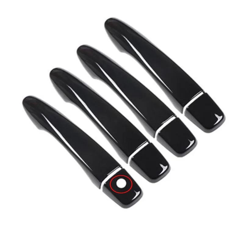 For Nissan Almera Versa MK4 N18    ABS Carbon Fiber Glossy Black Car Door Handle Cover Trims Car Styling Accessories