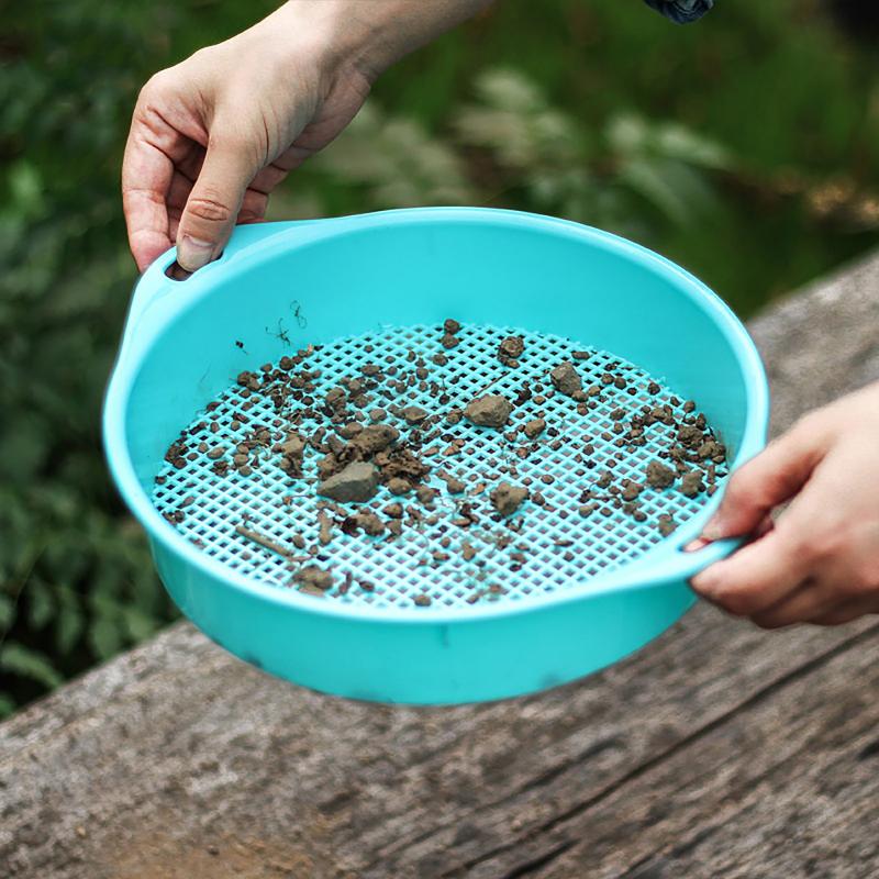Garden Square Hole Soil Sieve Sifter Round Sifting Strainer Sand Screen Filter Compost Home Gardening Filter Soil And Stone Tool