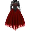 Women's Fashion Cool  Party Lace Casual Embroidery Bandage Elegant Dress
