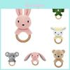 Baby Plush Knitted Animal Rattles With Soft Pp Cotton For Newborn Comfort And Entertainment