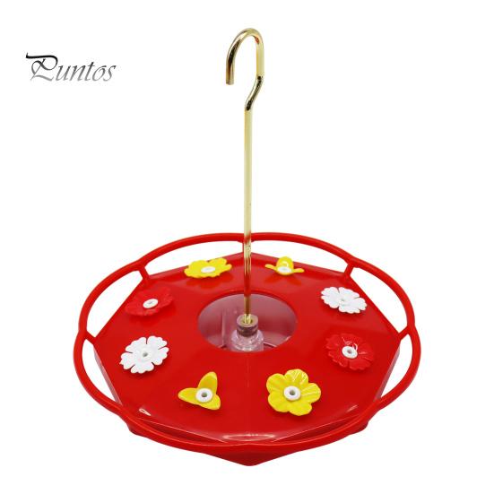 

Кормушка для колибри 600 мл, подвесная кормушка для диких птиц с 8 отверстиями для кормления цветов и насестом для декора сада, патио, заднего двора A