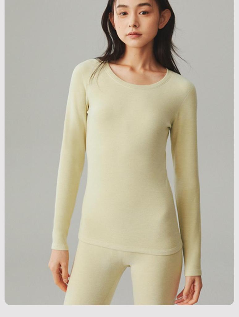 Women's Extra Thick Fleece-Lined Acrylic Thermal Base Layer Top