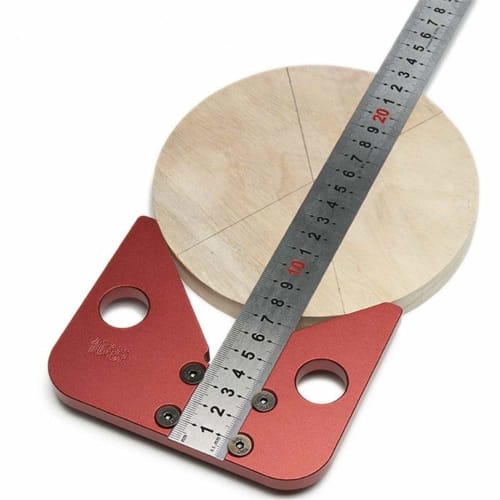 CarAngels Woodworking Center Gauge, Center Square, 45 Square, 45 Degree Ruler, Right Angle Square, Marking Guide, Carpentry Marking Tool