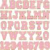 Pink Embroidery Cloth Sticker 8Cm English Letter Patch Sticker Clothes Chapter Boy Computer Embroidery Label Towel Embroidery Sticker