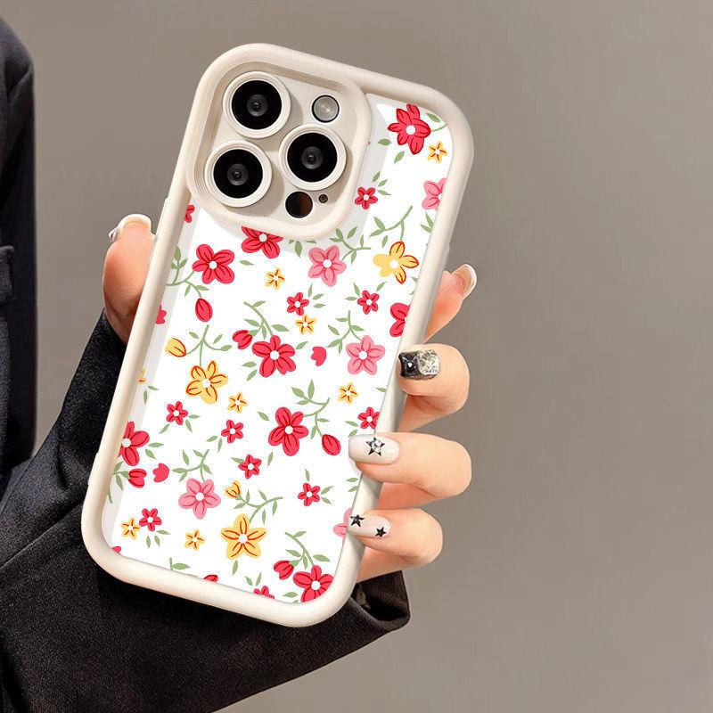 Color Floral Application iPhone17 Mobile Phone Case Apple 17promax All-inclusive 13/12 Anti-drop 14 Protective Case