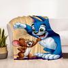 Tom and Jerry Kids Cartoon Wallpapers for PhoneBlanket Flannel Throw Blanket for Sofa, Bed, Travel, Camping, Office