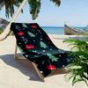 Festive trees and envelopes Print beach towel, quick drying, suitable for travel, outdoor sports, jogging, the beach and swimming, gift
