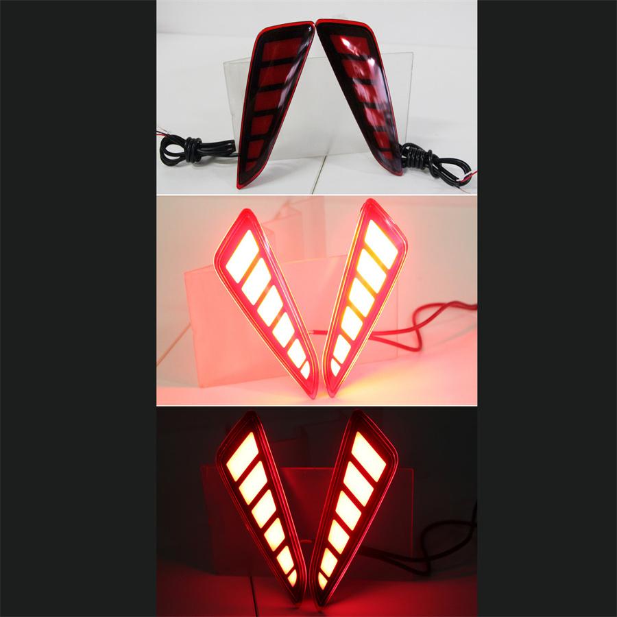 For 2016-2020 Toyota C-HR CHR LED Rear Fog Lights Tail Bumper Brake Light 3Pcs