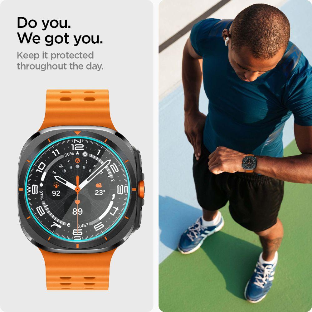 Spigen Glas.tr Tempered Glass Ez-Fit 2-Pack Galaxy Watch Ultra (47mm) Clear