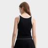 Fila Original Series Letter Round Neck Sleeveless Pullover Vest Women Tops Black F11W429116FBK