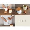 LOLO | Canister, Light Blue | 420ml | Ceramic | Teak | Wooden Lid | Storage Container | Made in Japan | Japanese Tableware |