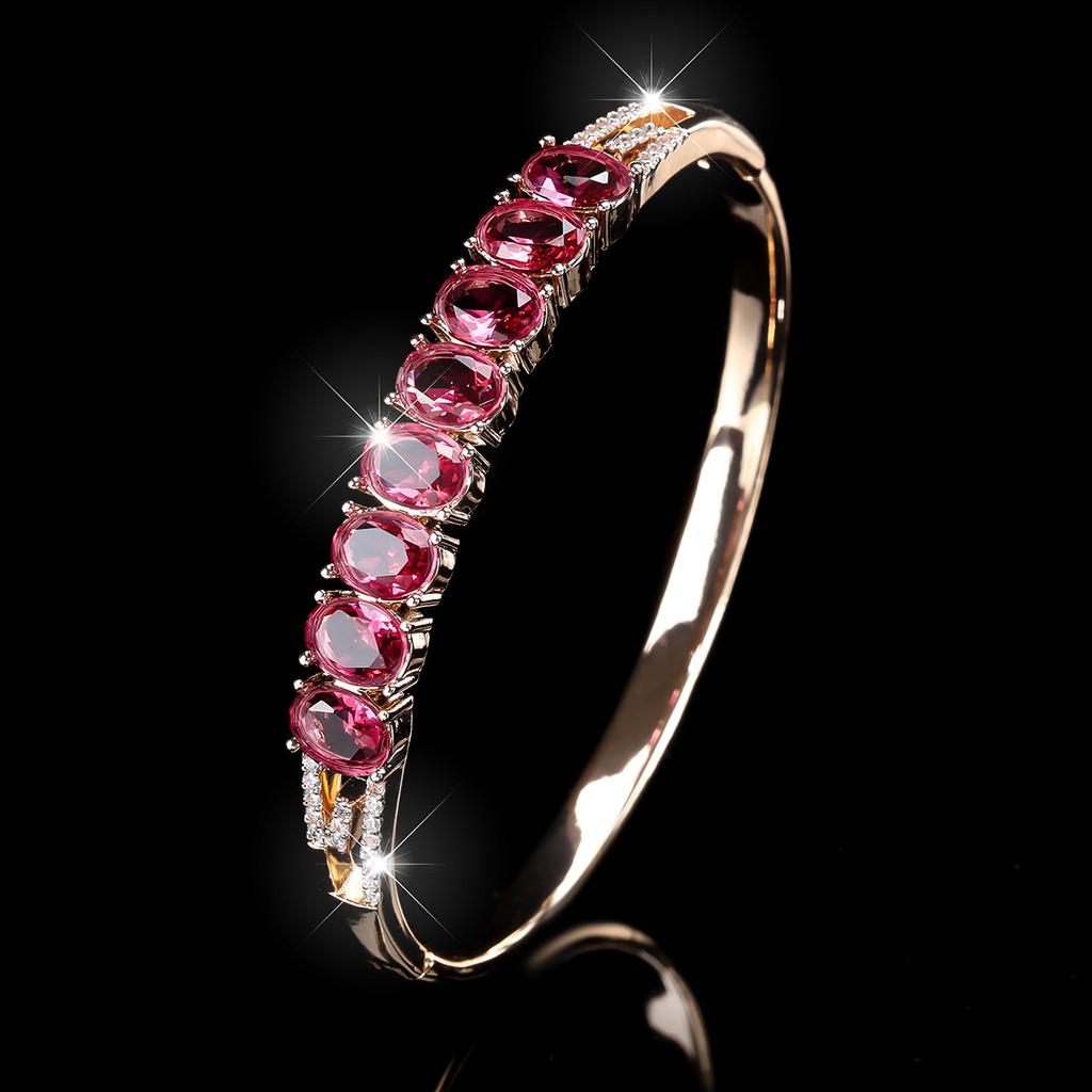 Fashionable and Luxurious Zircon Women's Simple, High-end and Versatile Colorful Bracelet