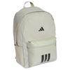 Adidas Sportswear 3-Stripes Lightweight Sports Series 27.4L Practical Commuter Plain Fabric Backpack Unisex Backpack Light-Sesame-Gray Black KQ7967