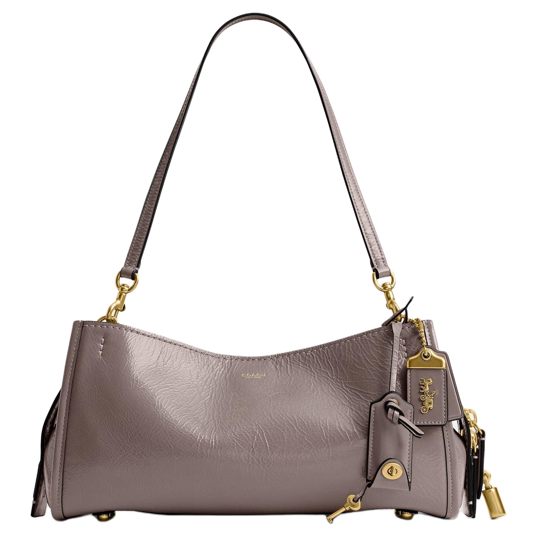 

Coach Rogue 34 Classic Print Logo Leather Shoulder Bag Large Women shoulder bag Ash CCX20-B4AH Basic Set (Bag+Dust Bag)