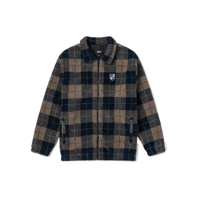 Vans FW22 Brand Logo Polo Neck Long Sleeve Jacket Unisex Jacket Brown VN0A7YGNY7Q