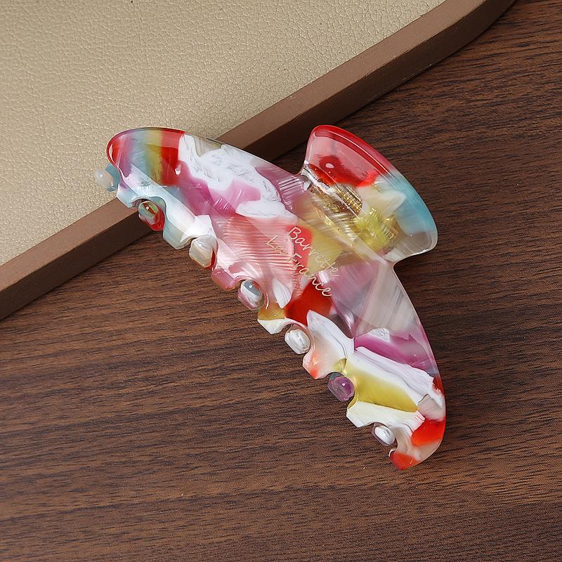 Acetate Large Hairpin Personalized Back Head Ponytail Disc Hair Shark Clip Headgear Fashionable Versatile Grab Clip Hair Accessories
