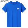 BITCED Bavlněné tričko s krátkým rukávem Pánská móda Košile s volným polovičním rukávem Košile s potiskem