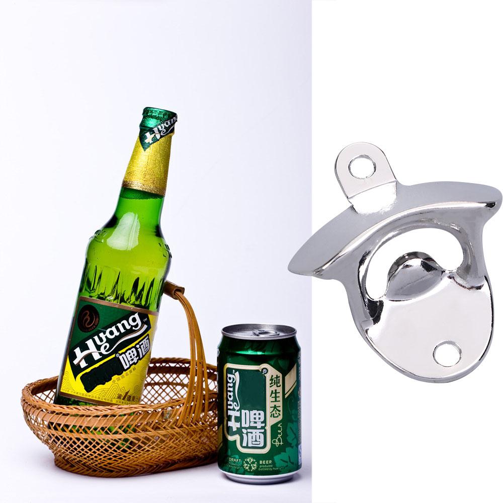 Kitchen Accessories Wall Mounted Opener Fixed Wine Opener Bar Beer Soda Cap Tools Bottle Opener