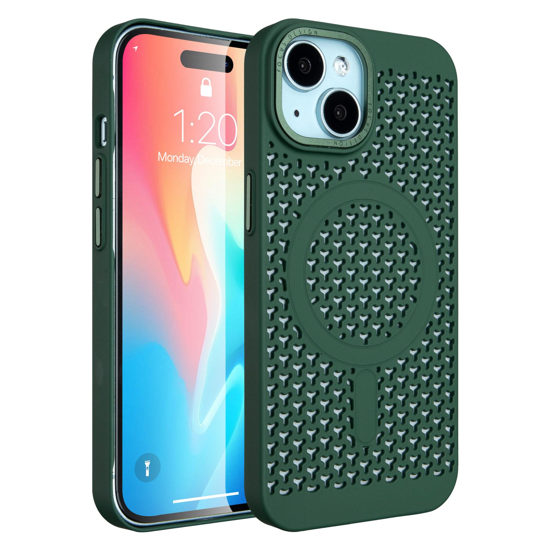 

For IPhone16 Ice Cooling Phone Case for Apple 15pro Magnetic Breathable 14 Phone Protective Case For iPhone 15Pro Max