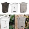 Metal Vintage Mailbox Wall Mount Mail Secure Lockable Mail Box with 2 Keys Home Office Front Door Collection Boxes