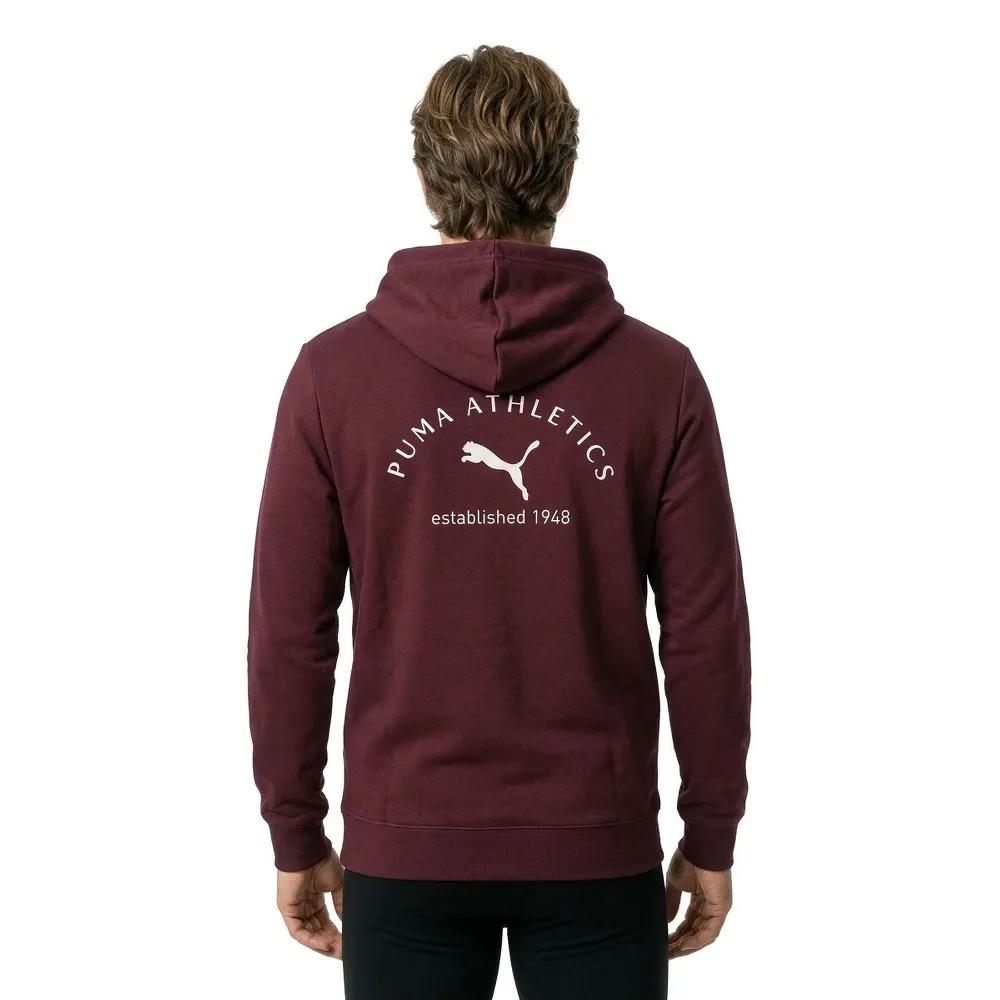 PUMA Class Graphic Men's Hoodie 40% Cotton Red