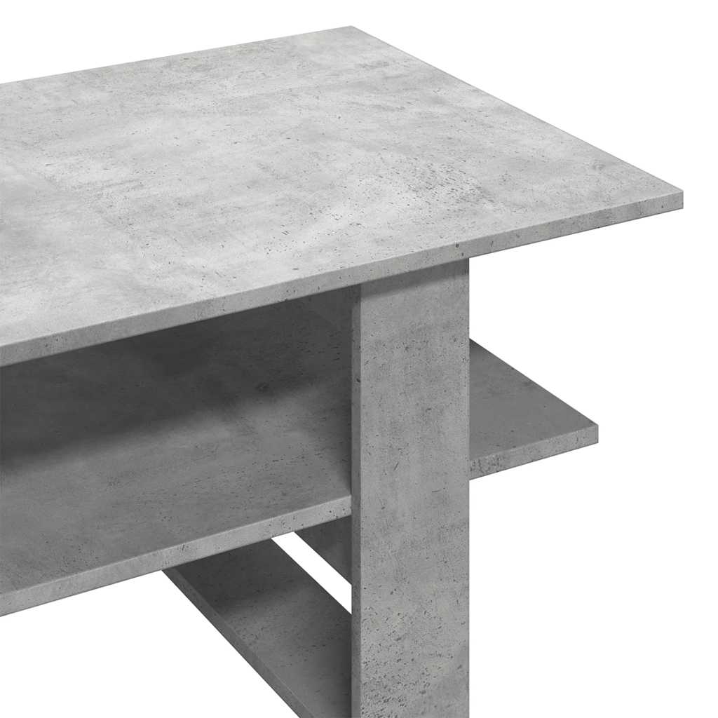 Coffee Table Concrete Gray 102 x 55 x 42 cm Particleboard