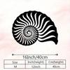 Vintage Iron Conch Shell Wall Art Outdoor Indoor Metal Sculpture For Living Room Bedroom Gift For Ocean Lover