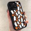 Luxus Glückliches Halloween Geist Weiche Handyhülle Für IPhone 16 Pro Max 14 13 12 11 15 Pro 15 16 Plus XR XS Max Anti-Fall Rückseitenhüllen